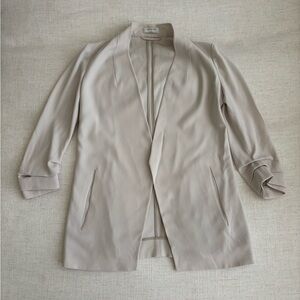 Aritzia Light Beige Open Front Blazer